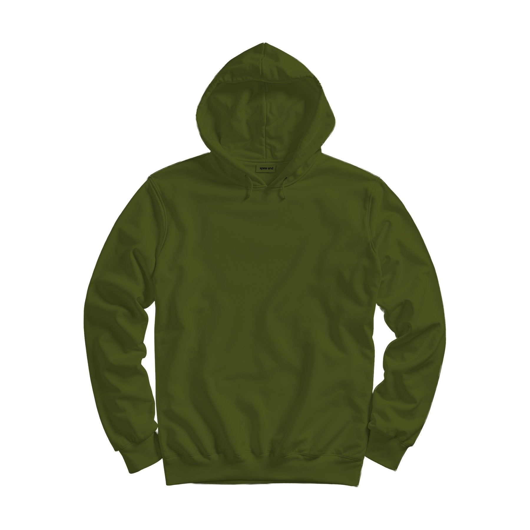 Unisex Hoodie Mockup — Army Regular Fit Back View — Shopify Etsy Mockup Template | High-Res JPG | Commercial Use Download | MockupBulk