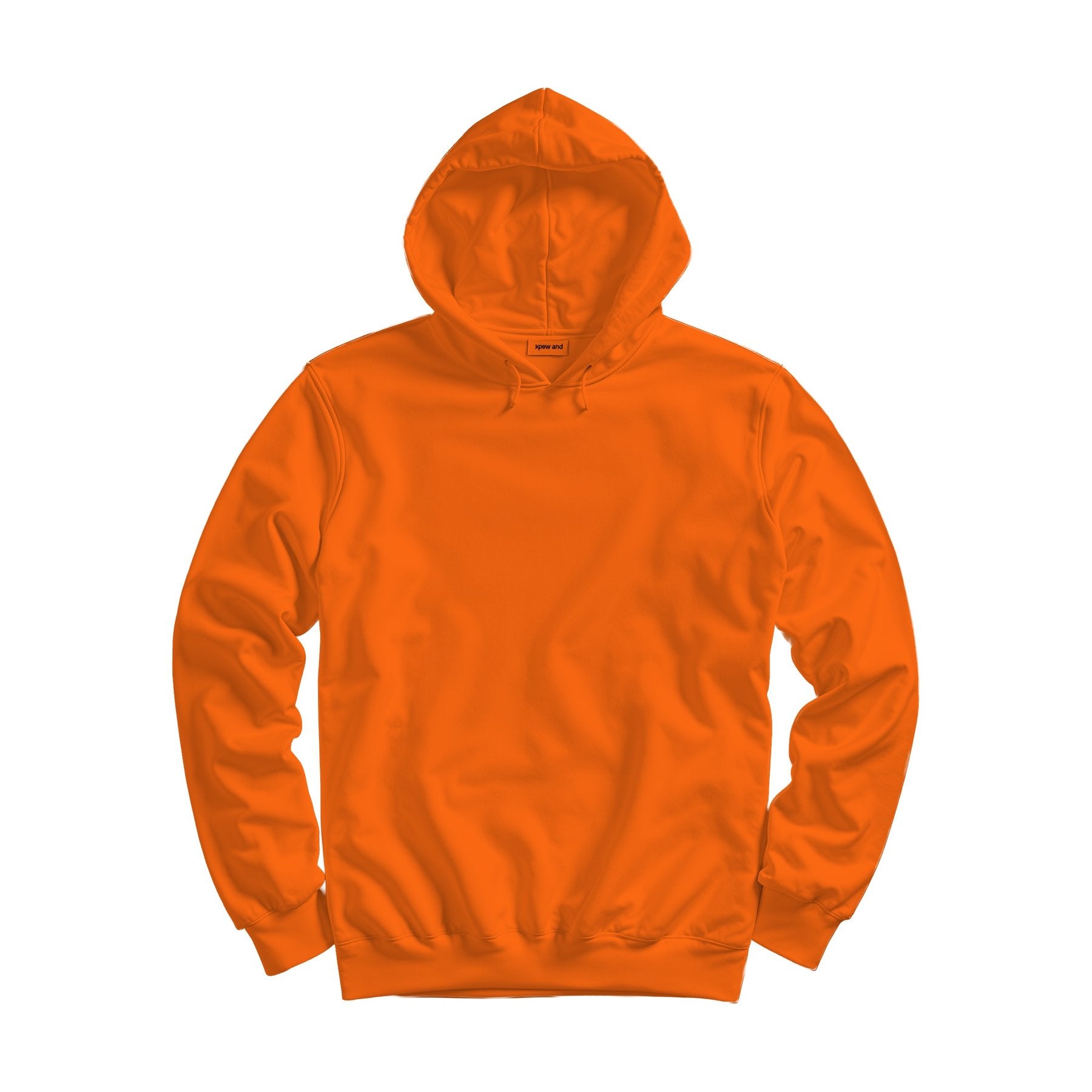 Unisex Hoodie Mockup — Bright Orange Regular Fit Back View — Instant JPG Download | Commercial Licence | Etsy POD Print Mockup | MockupBulk