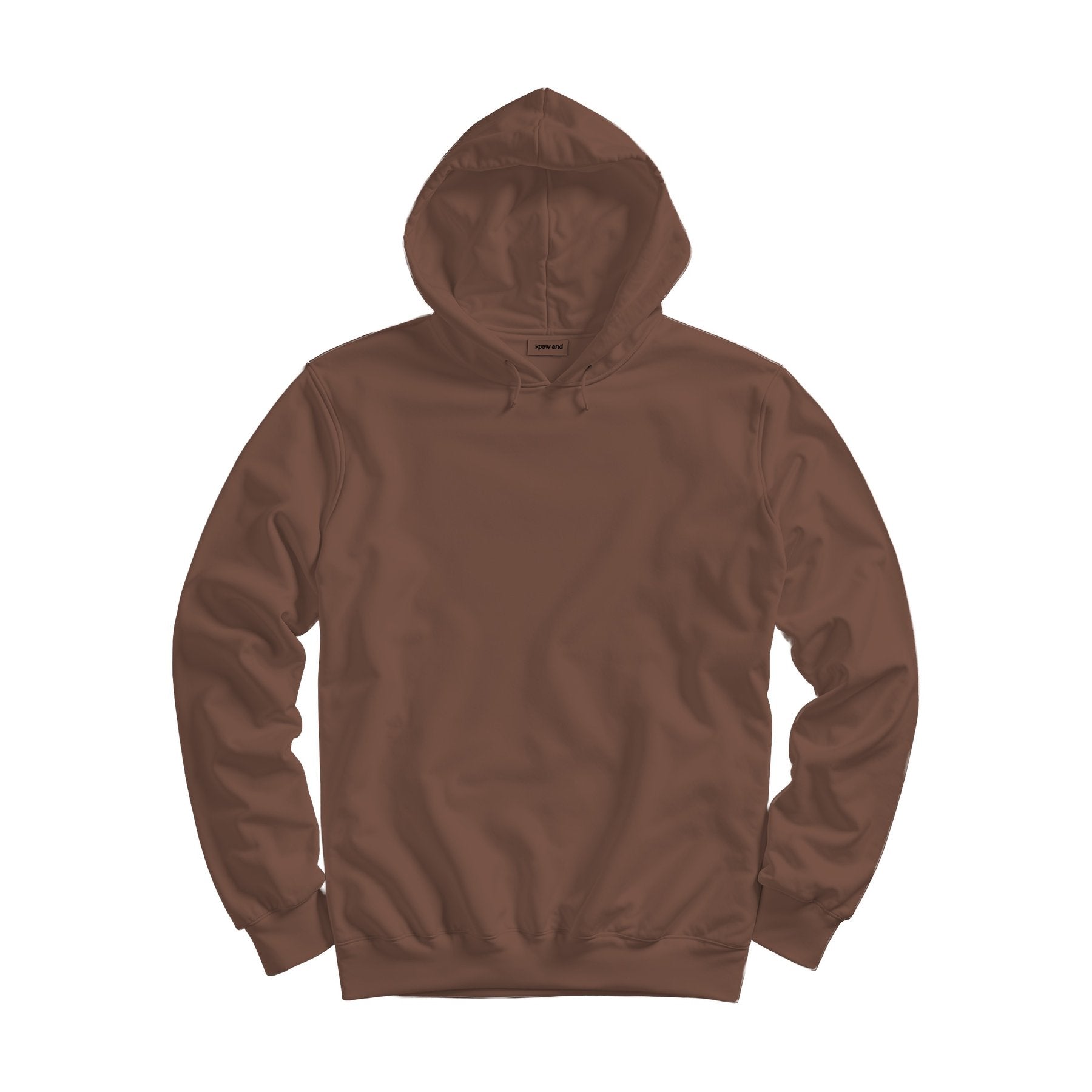 Brown Regular Fit Back View Unisex Hoodie Mockup | Digital Download Mockup | High-Resolution JPG | Commercial Use Included | MockupBulk