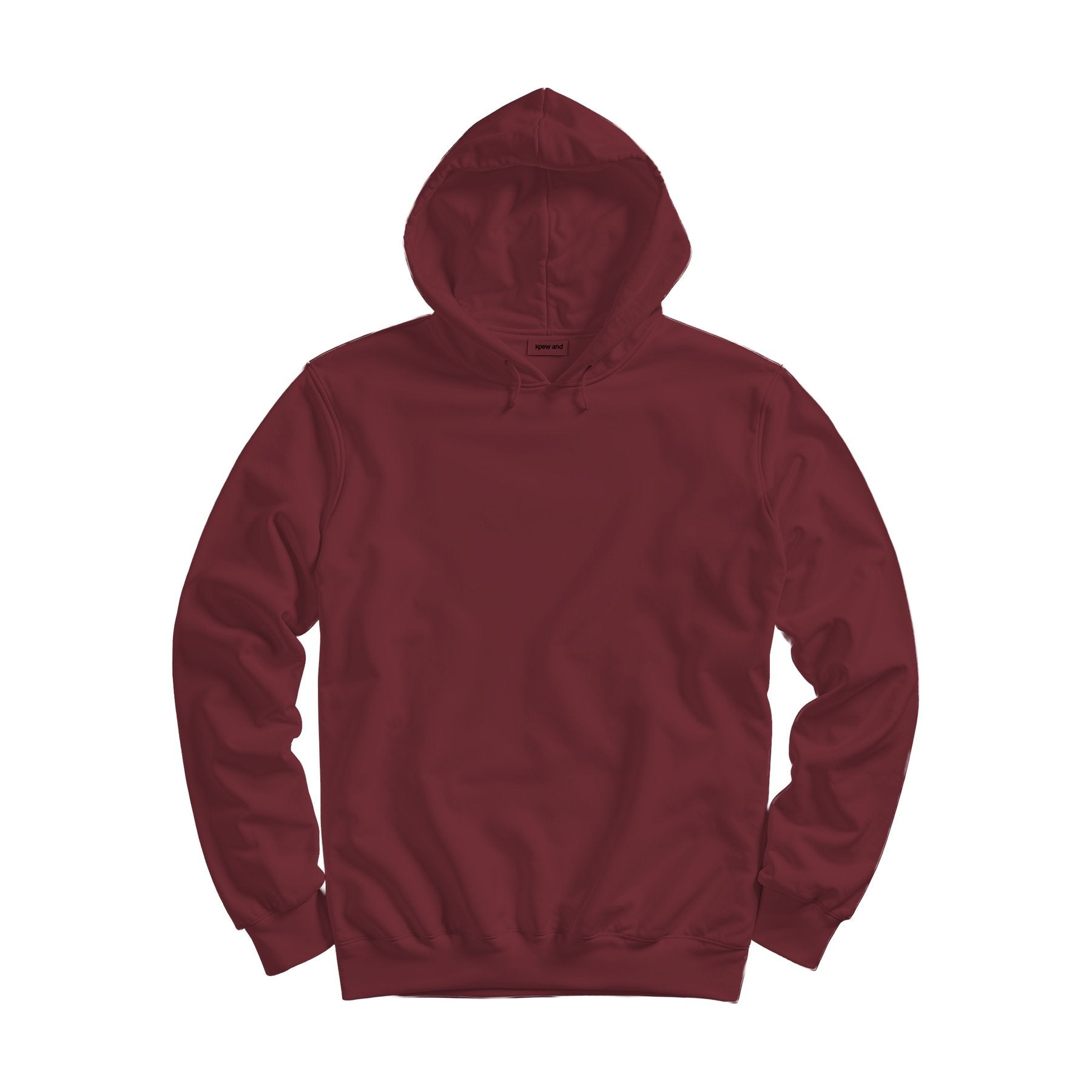 Unisex Hoodie Mockup — Burgundy Regular Fit Back View — Digital JPG Mockup | Commercial Licence | For Etsy Printful Printify | MockupBulk