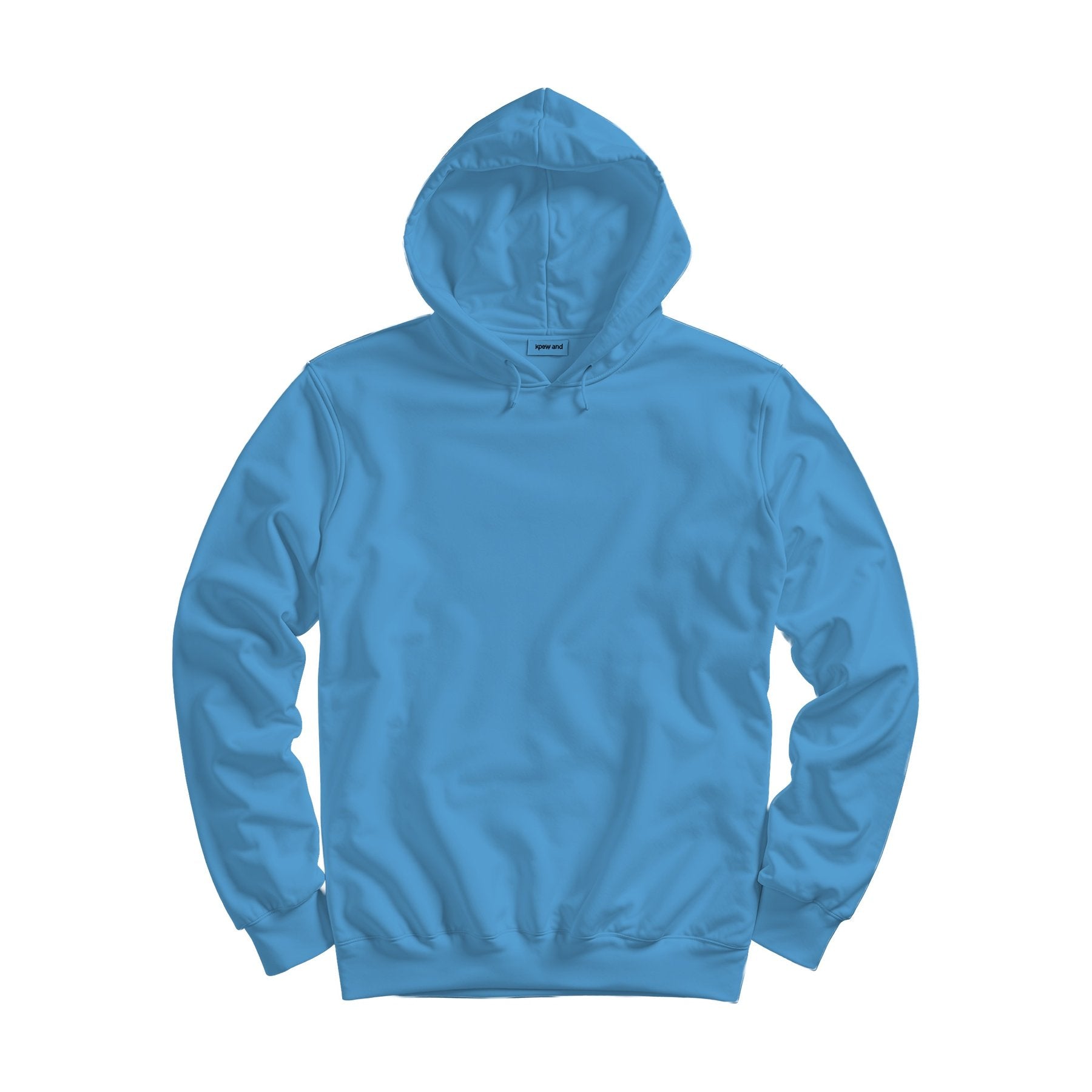 Unisex Hoodie Mockup | Carolina Blue Regular Fit Back View | Digital Download Mockup | High-Resolution JPG | Commercial Use Included | MockupBulk