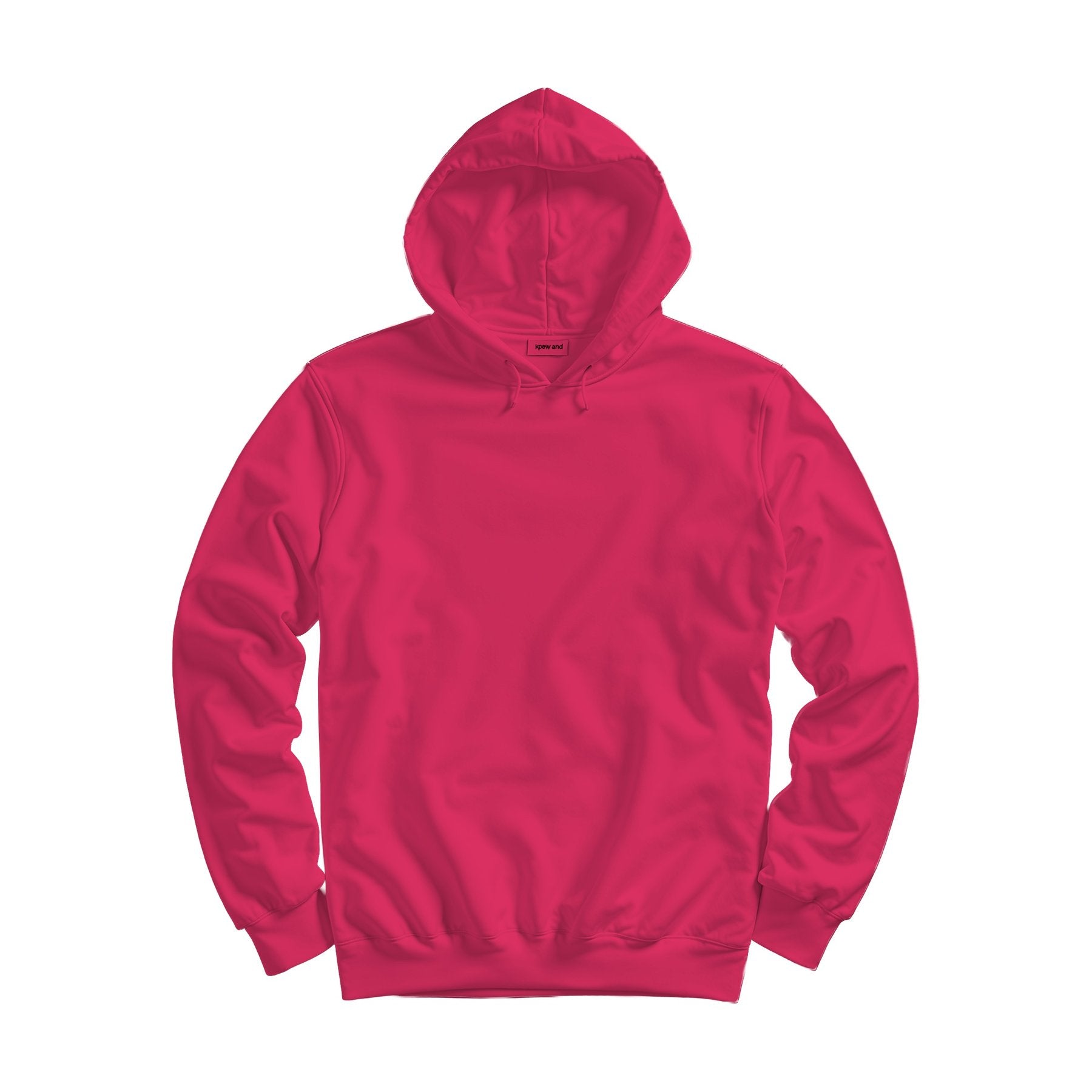 Unisex Hoodie Mockup | Cherry Red Regular Fit Back View | Shopify Etsy Mockup Template | High-Res JPG | Commercial Use Download | MockupBulk