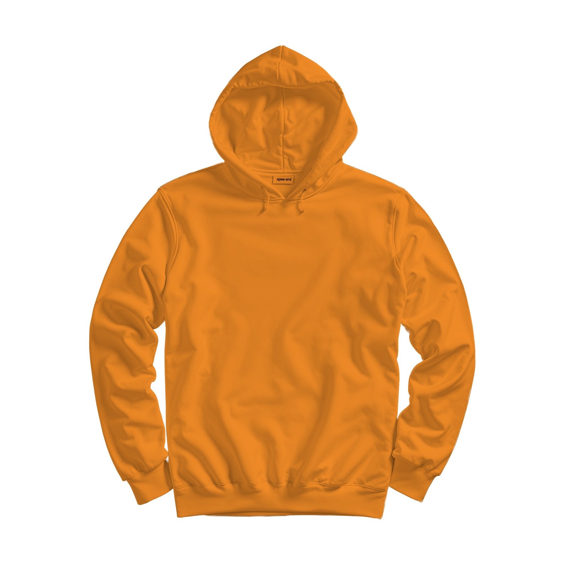 Unisex Hoodie Mockup — Classic Orange Regular Fit Back View — Instant Download JPG Mockup | POD Etsy Redbubble Printful | Commercial Use | MockupBulk