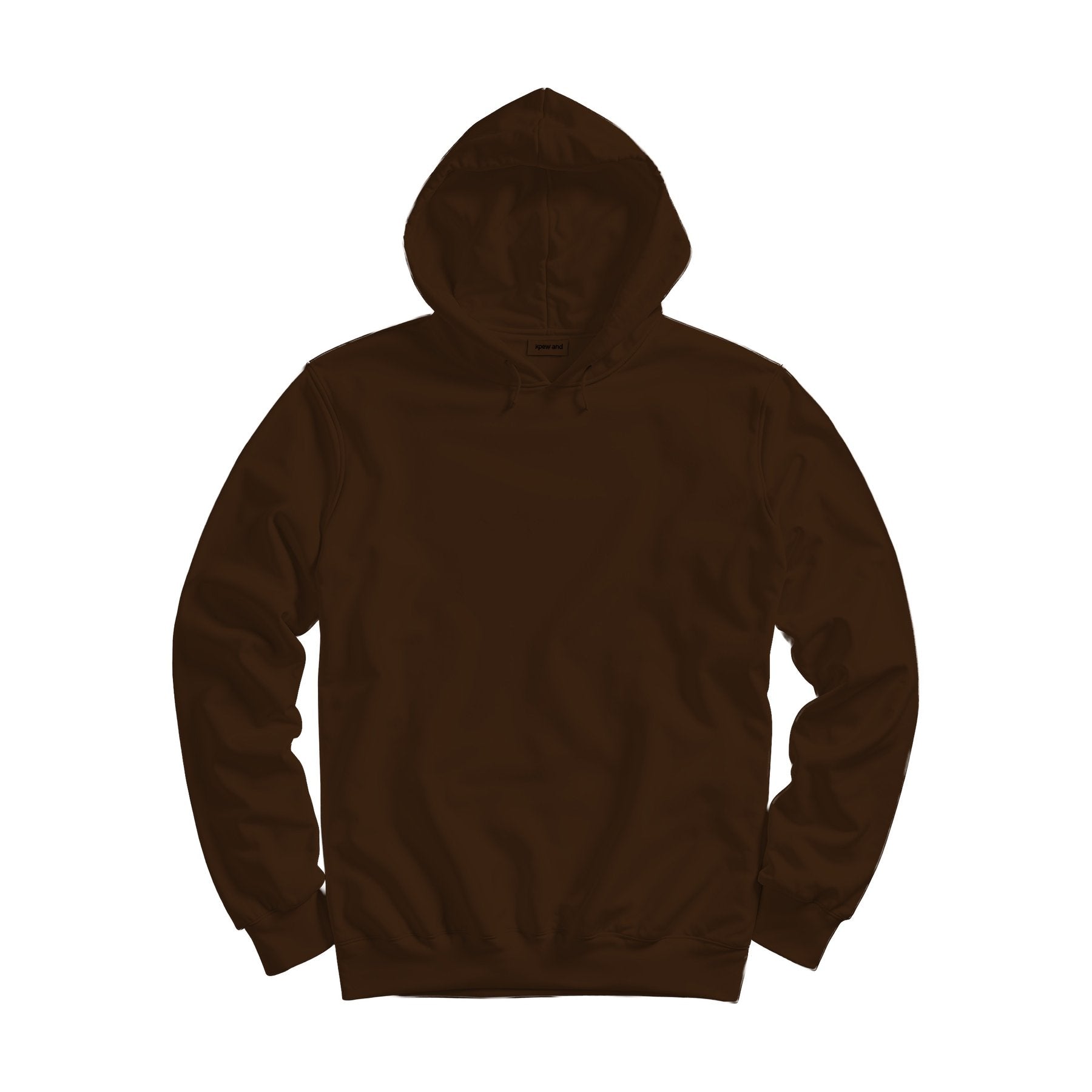 Unisex Hoodie Mockup — Dark Chocolate Regular Fit Back View — High-Res JPG Instant Download | Commercial Use | Etsy POD Shopify Template | MockupBulk