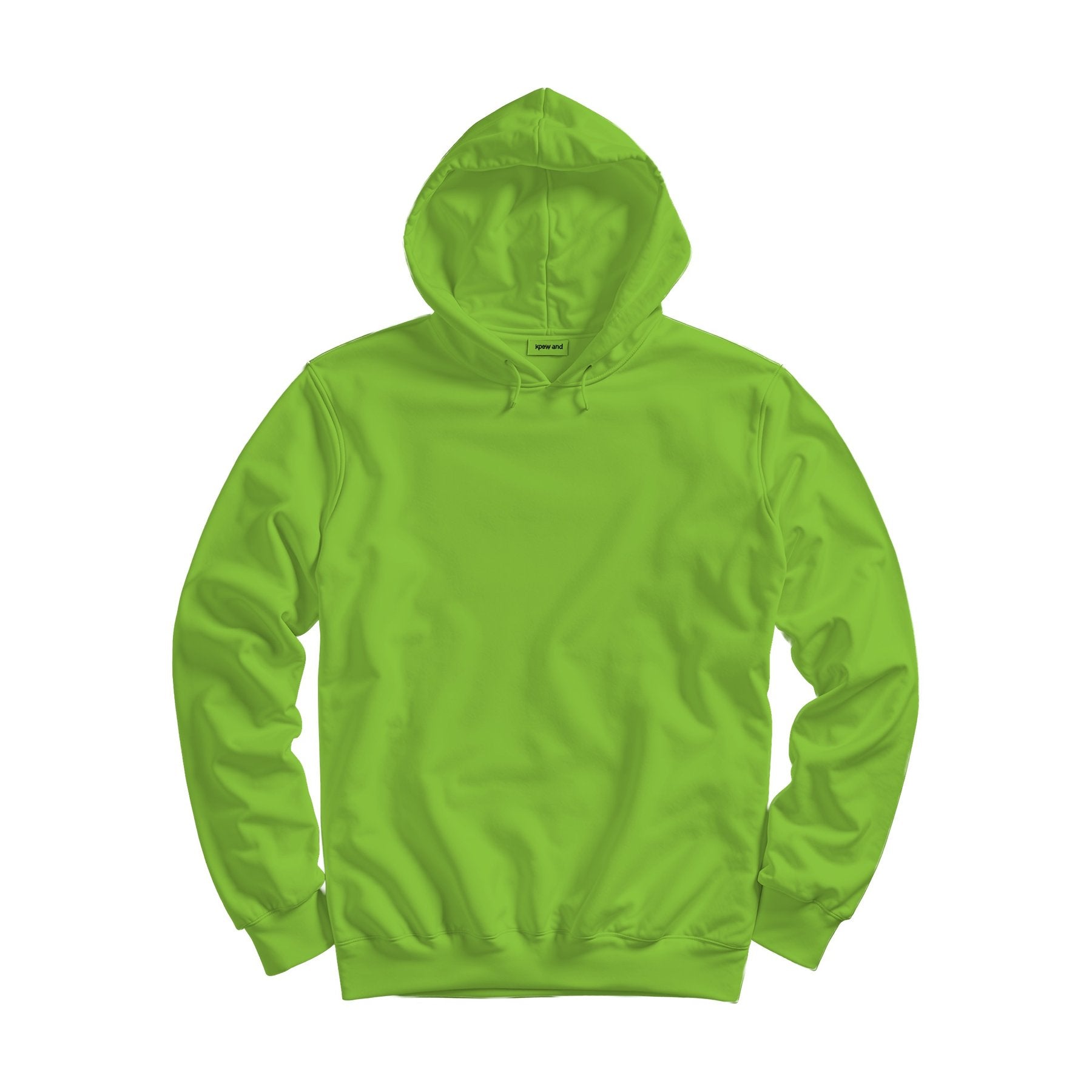 Unisex Hoodie Mockup | Kiwi Regular Fit Back View | Digital Download Mockup | High-Resolution JPG | Commercial Use Included | MockupBulk