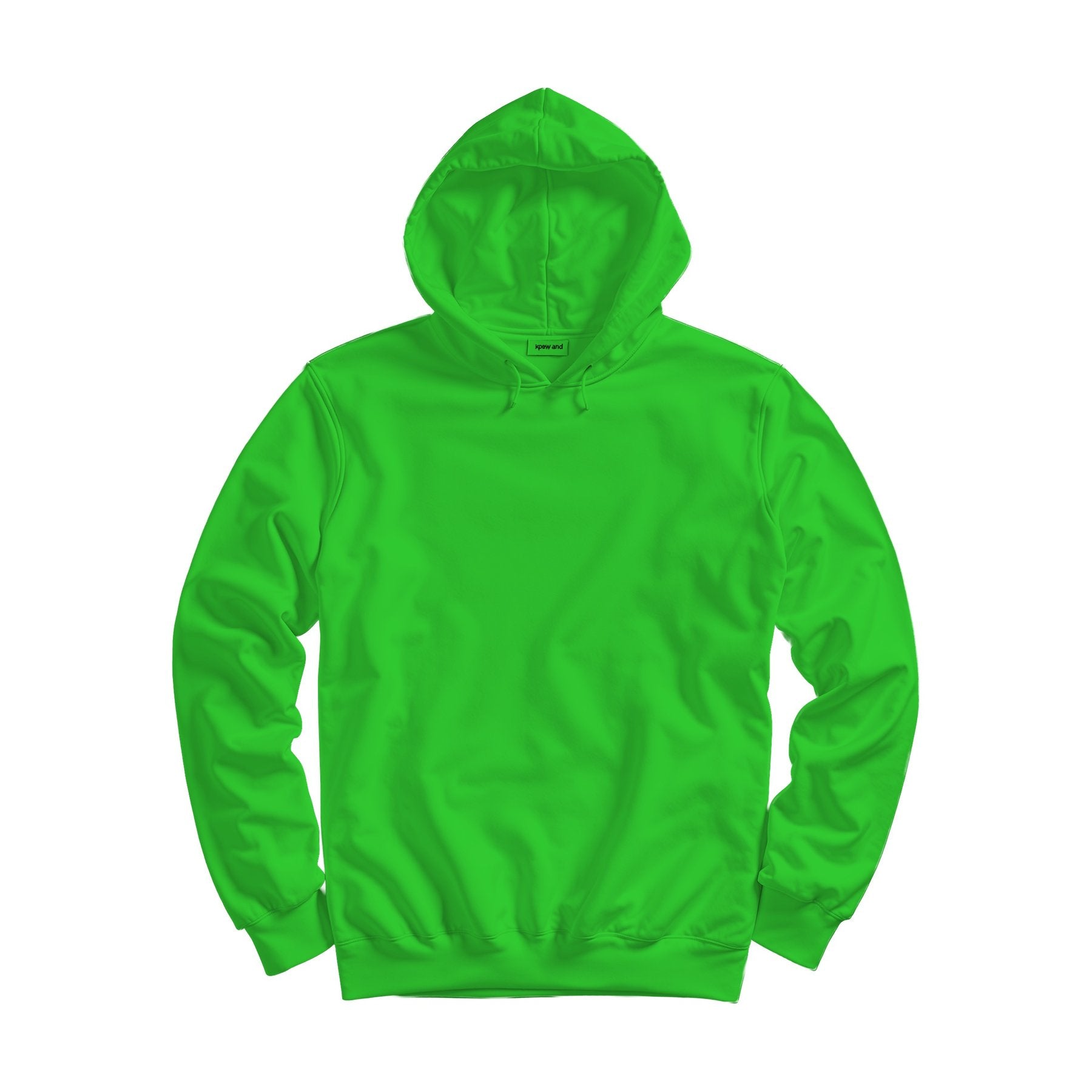 Unisex Hoodie Mockup — Lime Regular Fit Back View — Digital Download Mockup | High-Resolution JPG | Commercial Use Included | MockupBulk