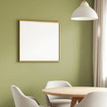 Dining Room Interior Frame Mockup — Plain Square Frame Square 1:1 — Elevated Angled View — #04766 | MockupBulk