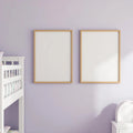 Kids Room High-Res Frame Mockup — Plain Square Frame Portrait 2:3 — Elevated Angled View — #04692 | MockupBulk