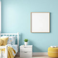 Kids Room Styled Room Mockup — Plain Square Frame Portrait 5:7 — Corner Perspective View — #04696 | MockupBulk