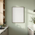 Modern Kitchen Professional Frame Mockup — Plain Square Frame Portrait 2:3 — Corner Perspective View — #04895 | MockupBulk