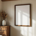 Farmhouse Professional Frame Mockup — Plain Square Frame Portrait 2:3 — Left-Angled Perspective — #04949 | MockupBulk