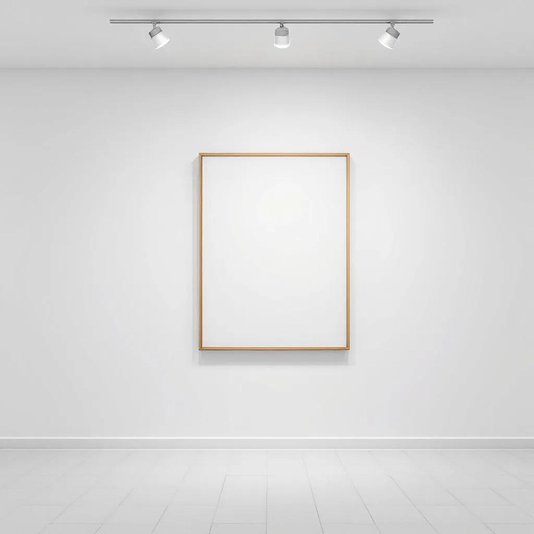 White Gallery Wall Lifestyle Frame Mockup — Plain Square Frame Portrait 4:5 — Left-Angled Perspective — #04600 | MockupBulk