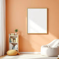 Kids Room Styled Room Mockup — Plain Square Frame Portrait 2:3 — Left-Angled Perspective — #04676 | MockupBulk