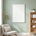 Scandinavian Premium Interior Mockup — Plain Square Frame Portrait 2:3 — Left-Angled Perspective — #04475 | MockupBulk