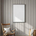 Farmhouse Professional Frame Mockup — Plain Square Frame Portrait 2:3 — Perspective View — #04959 | MockupBulk