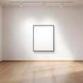 White Gallery Wall Styled Room Mockup — Plain Square Frame Square 1:1 — Perspective View — #04610 | MockupBulk