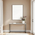 Hallway Wall Art Mockup — Plain Square Frame Portrait 2:3 — Perspective View — #04735 | MockupBulk
