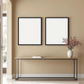 Hallway Room Scene Mockup — Plain Square Frame Portrait 2:3 — Perspective View — #04738 | MockupBulk