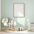 Nursery Premium Interior Mockup — Plain Square Frame Portrait 2:3 — Perspective View — #04660 | MockupBulk