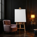 Art Deco Styled Room Mockup — Plain Square Frame Portrait 2:3 — Perspective View — #02824 | MockupBulk