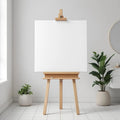 Spa Bathroom Interior Frame Mockup — Plain Square Frame Portrait 2:3 — Perspective View — #03039 | MockupBulk