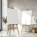 Spa Bathroom Wall Art Mockup — Plain Square Frame Portrait 5:7 — Perspective View — #03040 | MockupBulk