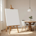 Dining Room Wall Art Mockup — Plain Square Frame Portrait 2:3 — Perspective View — #02990 | MockupBulk