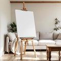 Farmhouse Lifestyle Frame Mockup — Plain Square Frame Portrait 2:3 — Perspective View — #03184 | MockupBulk