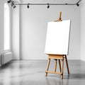 White Gallery Wall Room Scene Mockup — Plain Square Frame Portrait 5:7 — Perspective View — #02846 | MockupBulk