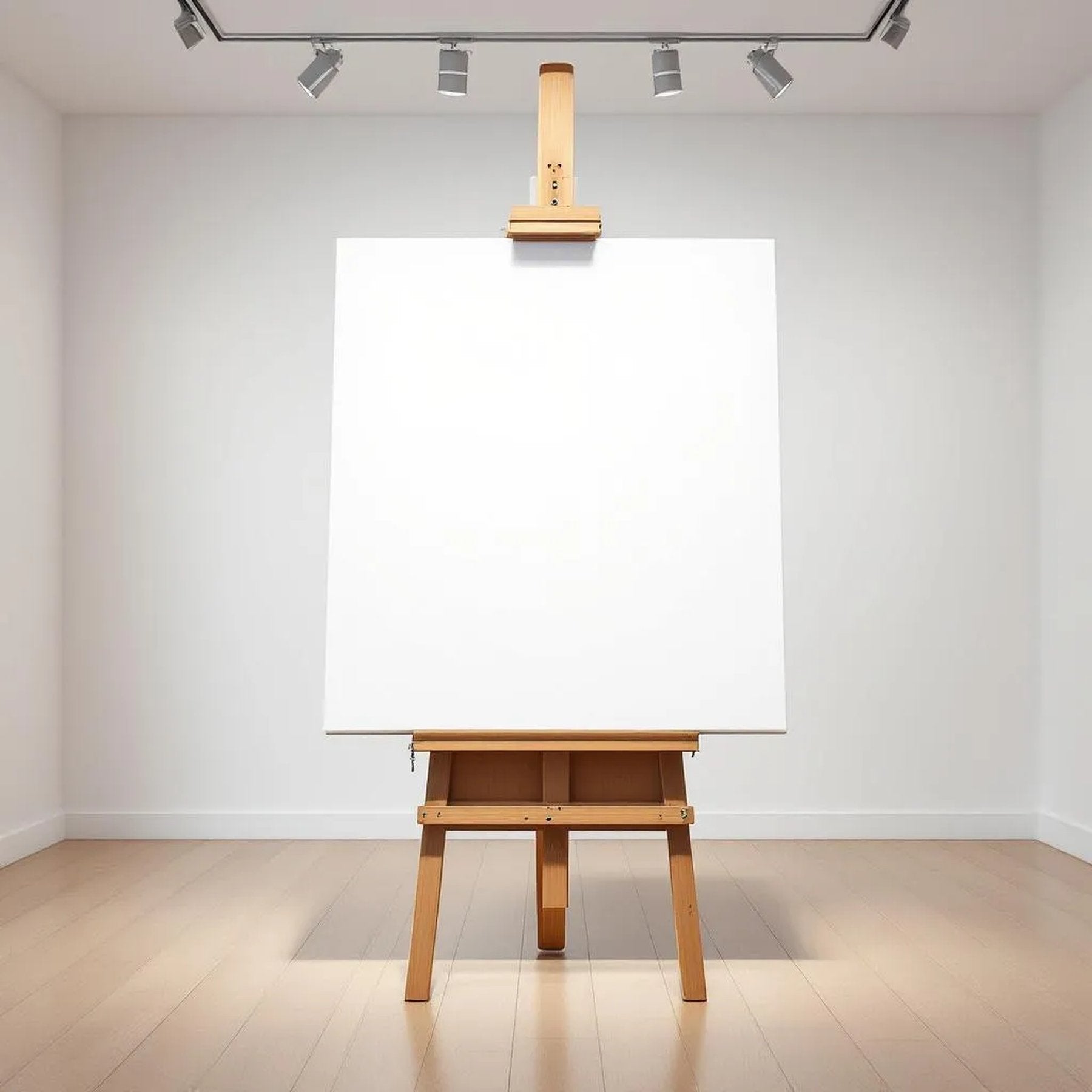 White Gallery Wall Lifestyle Frame Mockup — Plain Square Frame Portrait 4:5 — Perspective View — #02847 | MockupBulk