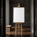 Hallway High-Res Frame Mockup — Plain Square Frame Portrait 2:3 — Perspective View — #02966 | MockupBulk