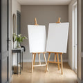 Hallway Interior Frame Mockup — Plain Square Frame Portrait 2:3 — Perspective View — #02968 | MockupBulk