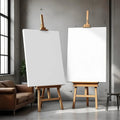 Industrial Loft High-Res Frame Mockup — Plain Square Frame Portrait 2:3 — Perspective View — #02752 | MockupBulk