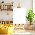 Kids Room High-Res Frame Mockup — Plain Square Frame Portrait 2:3 — Perspective View — #02918 | MockupBulk