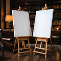 Library & Study Premium Interior Mockup — Plain Square Frame Portrait 2:3 — Perspective View — #03088 | MockupBulk
