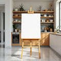 Modern Kitchen Professional Frame Mockup — Plain Square Frame Portrait 2:3 — Perspective View — #03110 | MockupBulk
