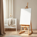 Nursery Wall Art Mockup — Plain Square Frame Portrait 2:3 — Perspective View — #02893 | MockupBulk