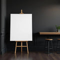 Cafe & Bar Professional Frame Mockup — Plain Square Frame Portrait 4:5 — Perspective View — #03056 | MockupBulk