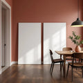 Dining Room Styled Room Mockup — Plain Square Frame Portrait 2:3 — Perspective View — #02986 | MockupBulk