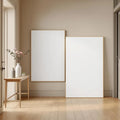 Hallway Editorial Room Mockup — Plain Square Frame Portrait 2:3 — Perspective View — #02962 | MockupBulk