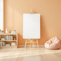 Kids Room Interior Frame Mockup — Plain Square Frame Portrait 2:3 — Perspective View — #02912 | MockupBulk