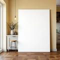 Modern Kitchen High-Res Frame Mockup — Plain Square Frame Landscape 3:4 — Perspective View — #03105 | MockupBulk