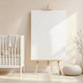 Nursery Styled Room Mockup — Plain Square Frame Portrait 2:3 — Perspective View — #02889 | MockupBulk