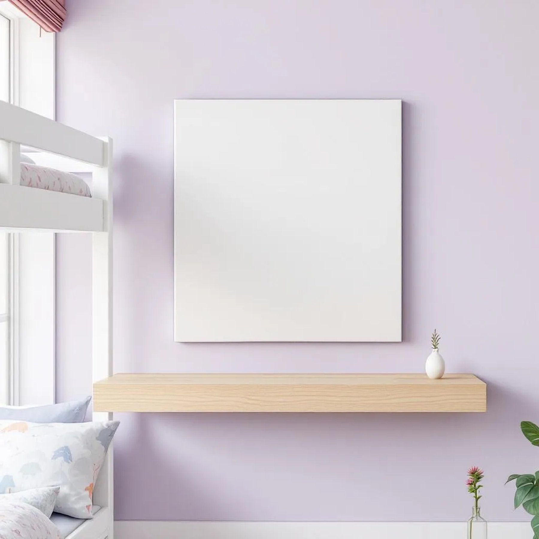 Kids Room Lifestyle Frame Mockup — Plain Square Frame Portrait 2:3 — Perspective View — #02925 | MockupBulk