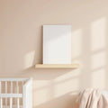 Nursery Room Scene Mockup — Plain Square Frame A-Series (A4 / A3) — Perspective View — #02899 | MockupBulk