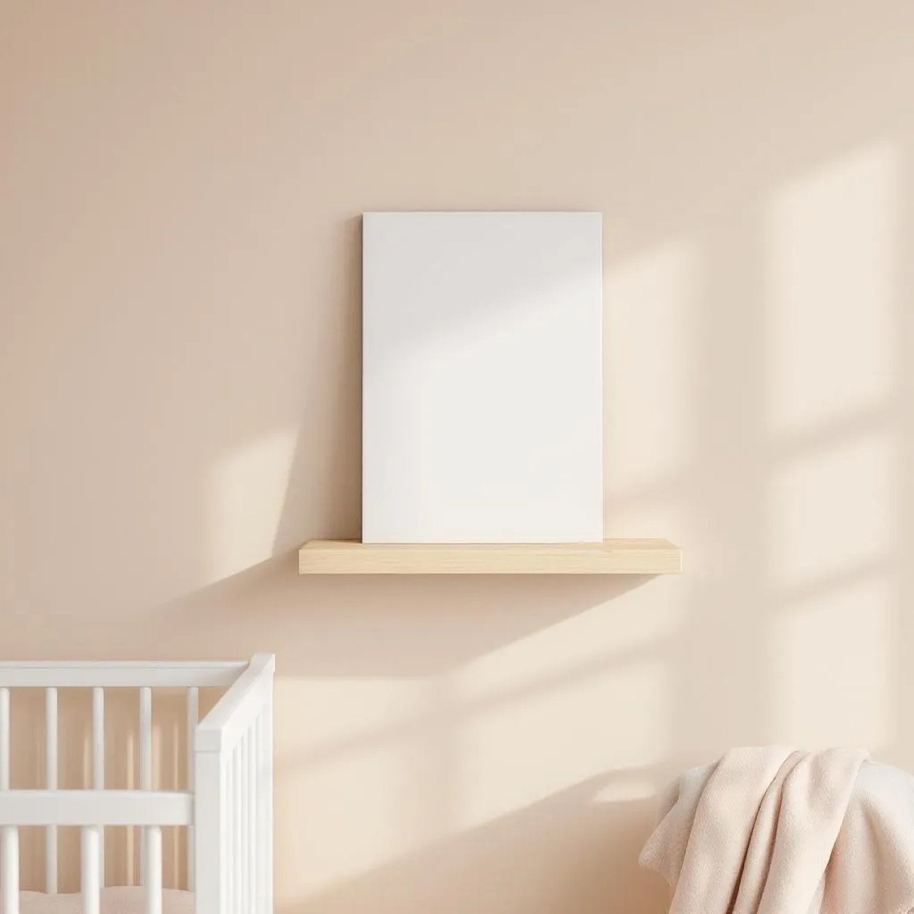 Nursery Room Scene Mockup — Plain Square Frame A-Series (A4 / A3) — Perspective View — #02899 | MockupBulk