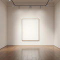 White Gallery Wall Lifestyle Frame Mockup — Plain Square Frame Portrait 2:3 — Perspective View — #02834 | MockupBulk
