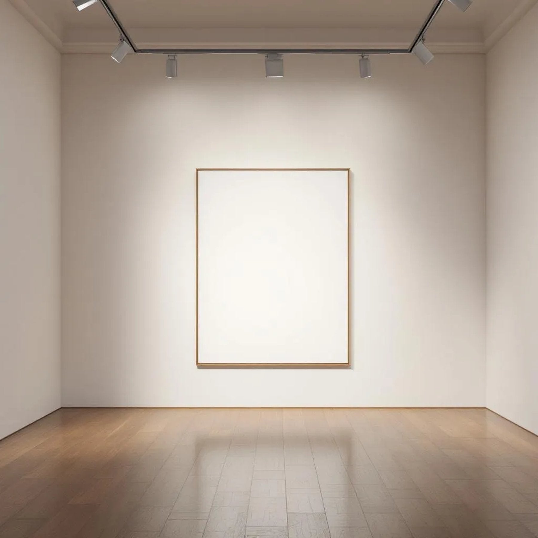 White Gallery Wall Lifestyle Frame Mockup — Plain Square Frame Portrait 2:3 — Perspective View — #02834 | MockupBulk