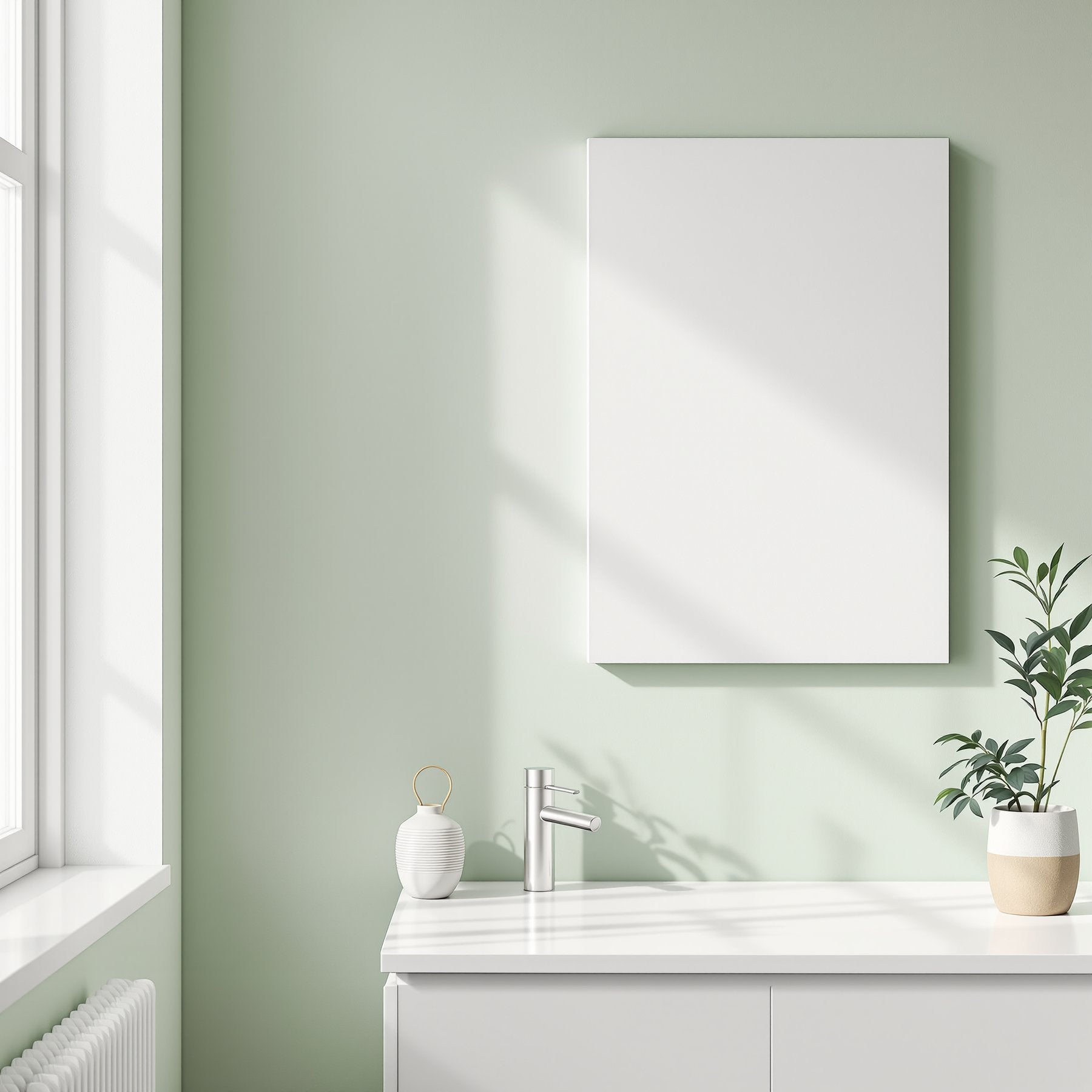 Blank Template #00345 Spa Bathroom A3 Canvas Wall Art Mockup | A3 Wall Art Mockup | bulkmockup JPG Template | Commercial Licence | MockupBulk