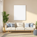 Blank Template #00330 Coastal A3 Canvas Wall Art Mockup | A3 Wall Art Mockup | bulkmockup JPG Template | Commercial Licence | MockupBulk